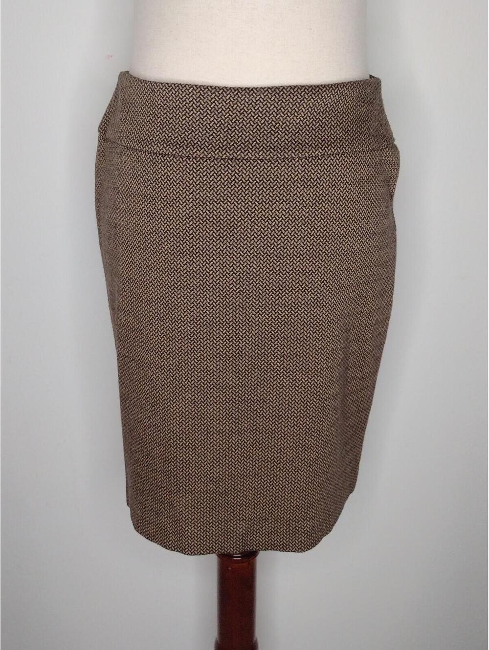 NWOT Halogen Women's Brown Skirt Size 4
